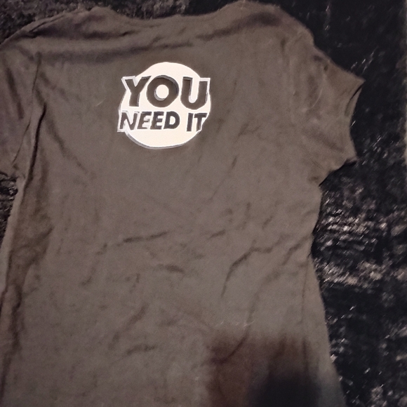 Club Abstract Tee with White Print - Picture 3 of 5